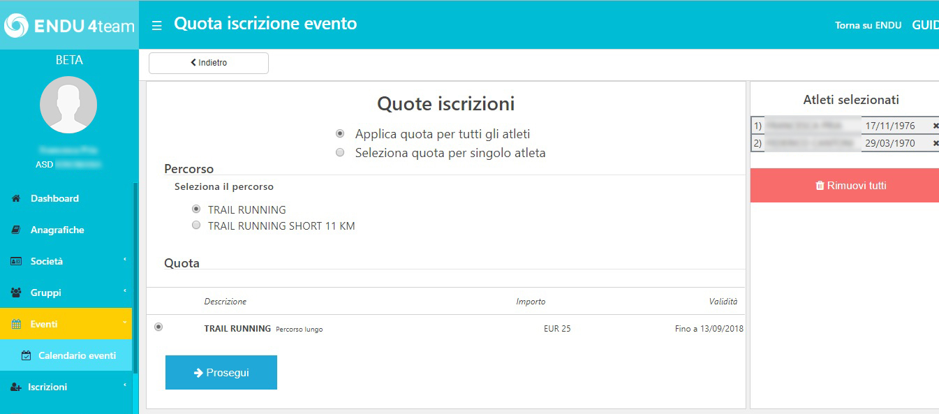 ENDU4team - Primi passi